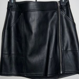 Express pleather mini skirt